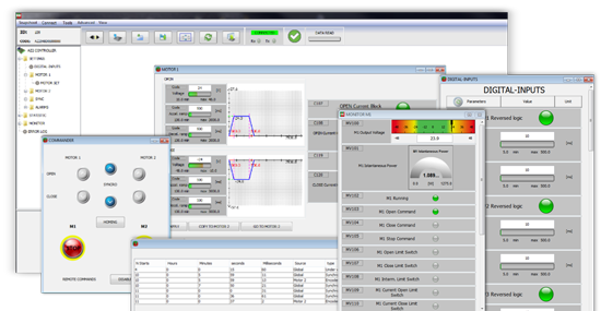TEM Drive PC-Interface is a powerful software that allows the user to configure, monitor and control TEM Drive devices